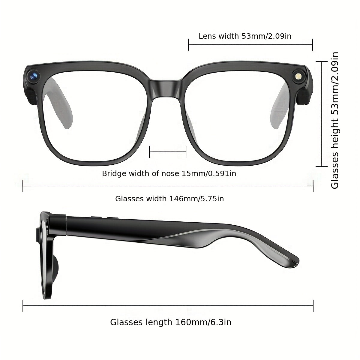 Inteligentne Okulary AI z Kamerą